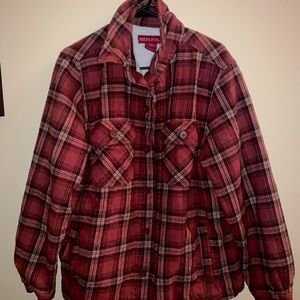 flannel thick winter coat with soft inside